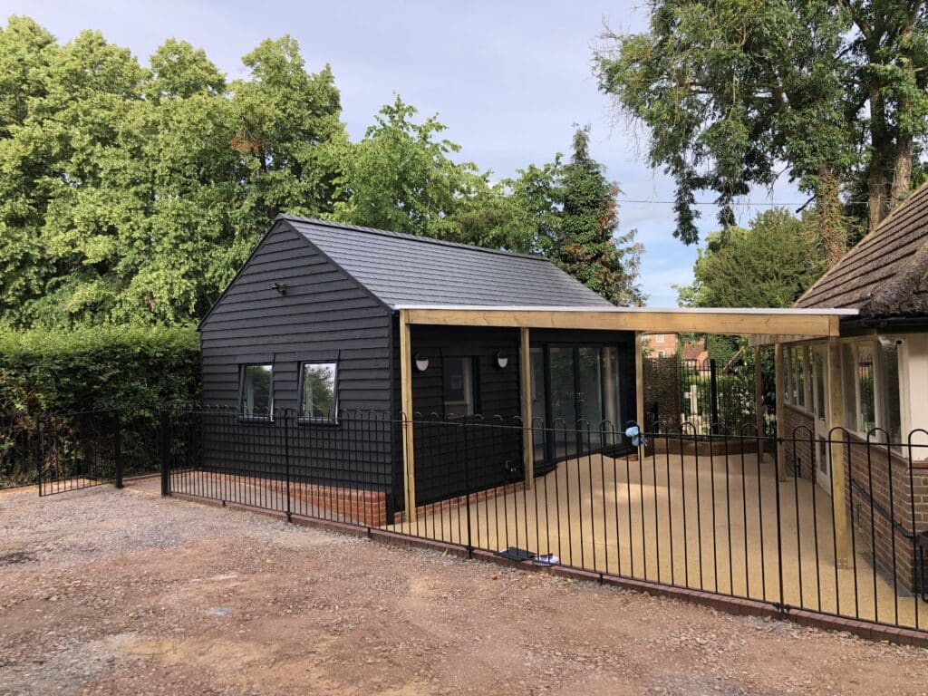 Completed house extensions exterior in little missenden scaled