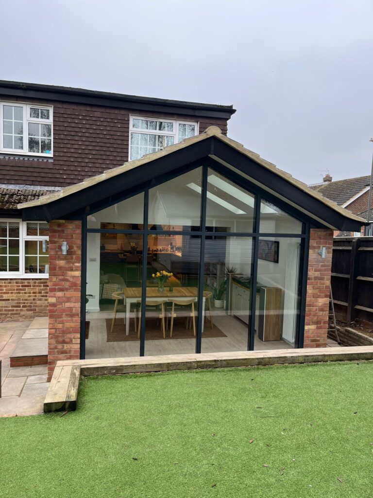 Home extension exterior in Marlow designed and built by Spare Space Ltd