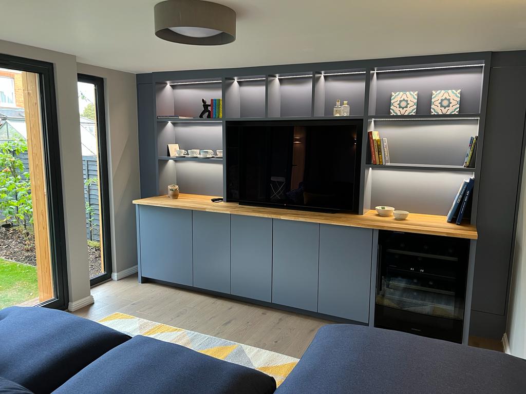 Interior of bespoke garden room in chorleywood featuring modern layout and high quality finishes