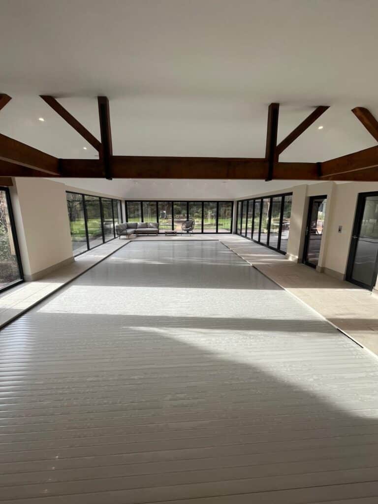 Interior view of house extension in henley